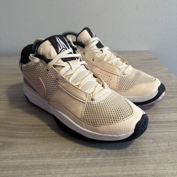 Nike Ja 1 Guava Ice Mens 7.5 Pink Blue Leather Shoes Sneaker Athletic Basketball - Picture 2 of 11